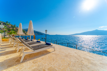 4 bedroom villa for holiday rental in Kalkan with own beach platform