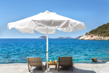 Villas in Kalkan with beach platforms