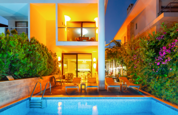 A 3 bedroom apartment in Kalkan with own pool